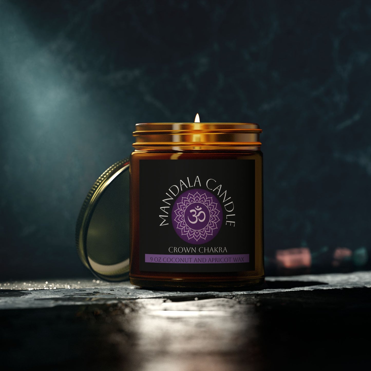 Mandala Crown Chakra Scented Candle,
