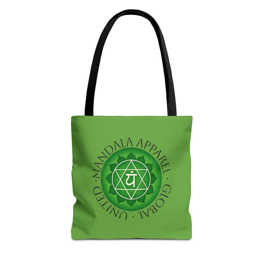 Heart Chakra Tote Bag - Eco-Friendly Yoga Accessory and Gift for Mindfulness