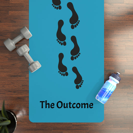 DON'T CHASE THE OUTCOME Yoga Mat Eco-Friendly  Turquoise Exercise Mat