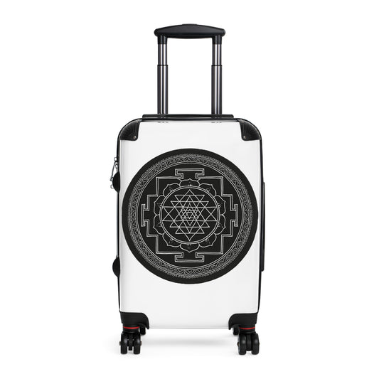 Spiritual Travel Suitcase, Unique Luggage, Meditation Carry-On, Perfect for Retreats, Stylish Travel Accessory
