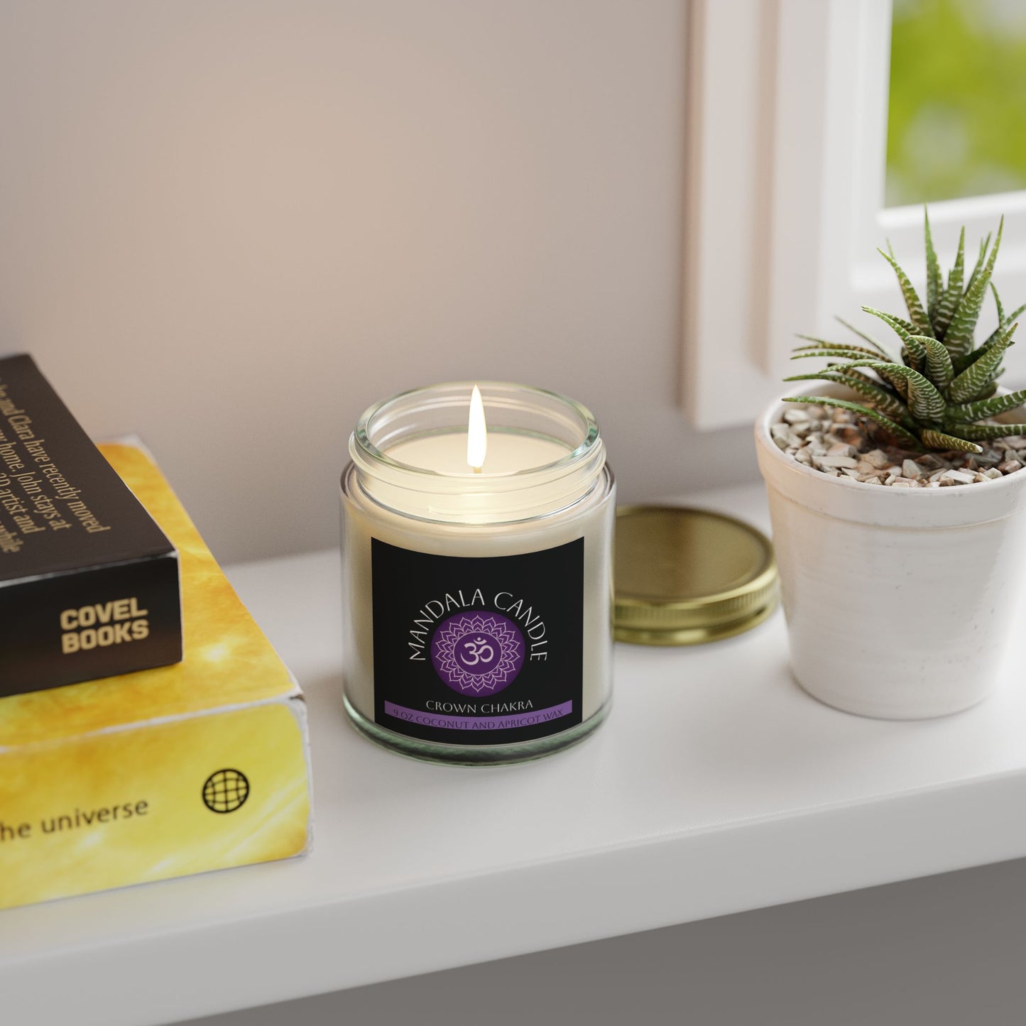 Mandala Crown Chakra Scented Candle,