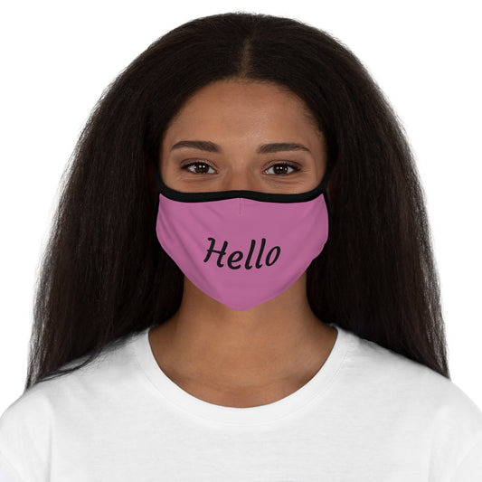 Pink Face Mask with 'Hello' Design, Stylish Face Cover, Cute Face Mask, Great for Daily Wear, Perfect Gift for Friends