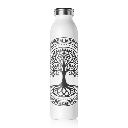 Eco-Friendly Slim Water Bottle with Tree of Life Design, Stylish Reusable Drinkware, Yoga Studio Accessory, Gift for Nature Lovers, [...]