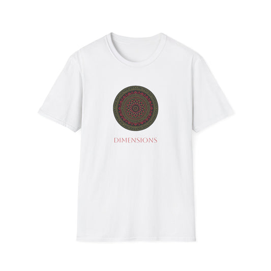 Mandala Pattern Unisex Softstyle T-Shirt, Relaxed Fit Tee, Gift for Meditation Lovers, Casual Wear, Festival Apparel