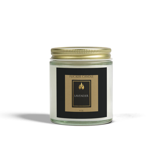 Coconut and Apricot wax Lavender Scented Candles - Relaxing Aromatherapy, Natural Home Decor, Gifts for Her, Spa Essentials