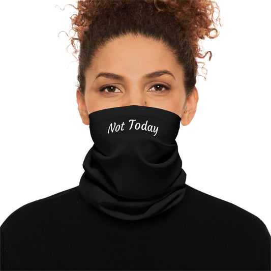 Stylish Lightweight Not Today Neck Gaiter - Versatile Face Covering for Outdoor Adventures, Sports, Fashion, Festivals