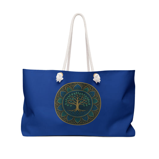 Boho Tree of Life Weekender Bag - Travel Tote, Beach Bag, Gym Bag, Yoga Carry-All, Gift for Her